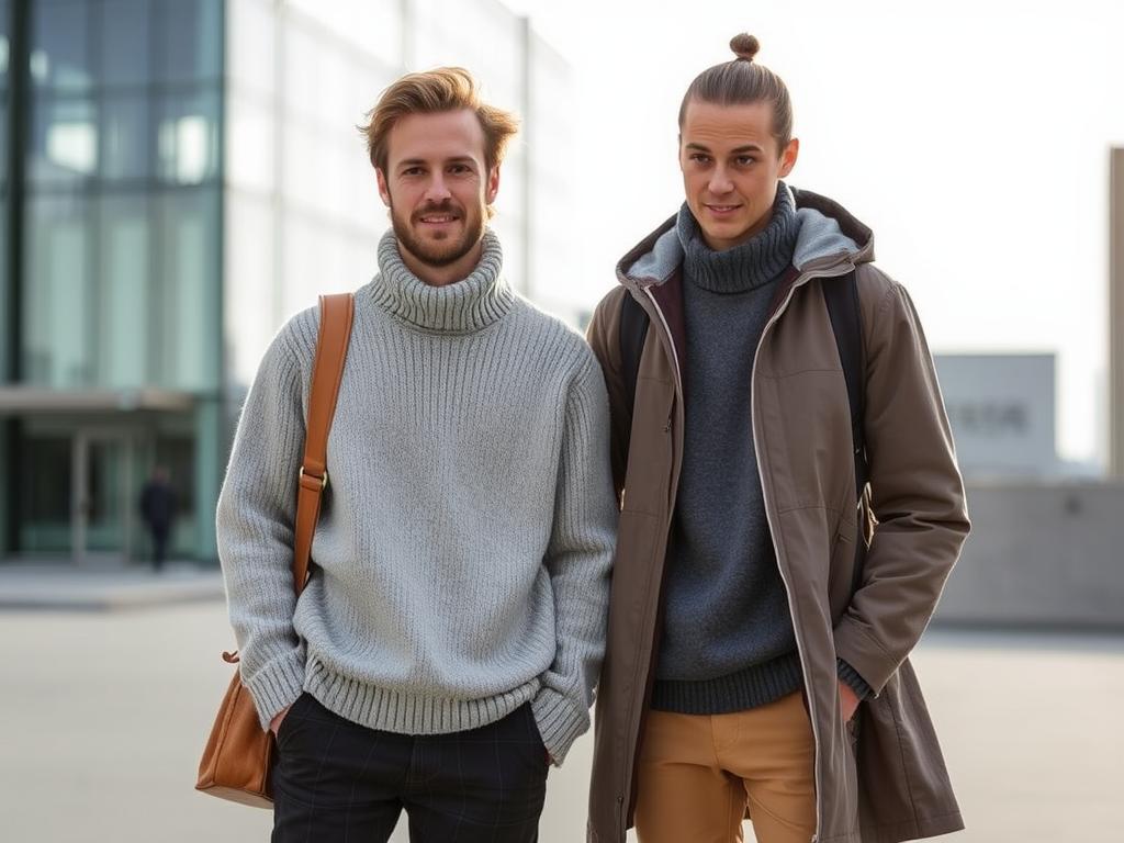 Use of jersey knit in outerwearфото