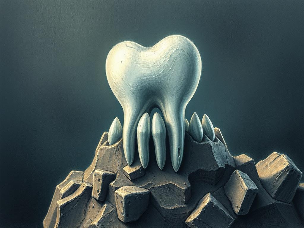 Tooth building upфото